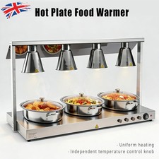 4 Head Food Warming Lamp Plate