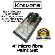 4" Inch Microfibre Mini Roller Paint Set  (10 Pieces) Limited Offer. SALE. 