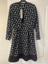 Michaela Louisa Black And White Patterned Dress With Jacket  - BNWT