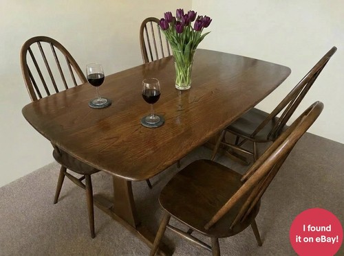 Vintage ercol dining table and - dining,