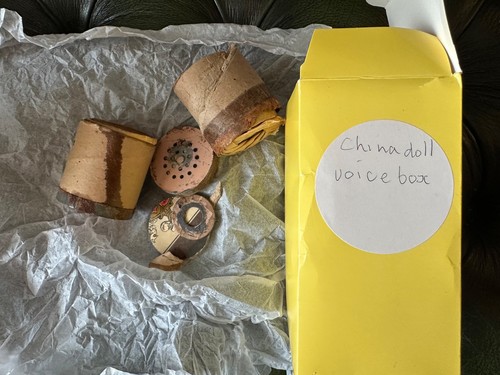 Antique doll voice cry - voice, box
