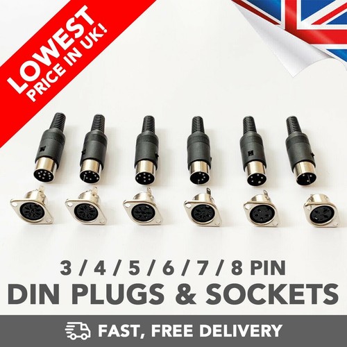 Din connectors sockets - connectors,