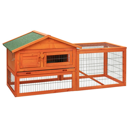 Kct 5ft wooden rabbit hutch - rabbit,