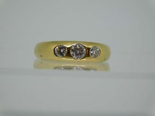 18ct gold tapered - 18ct, gypsy