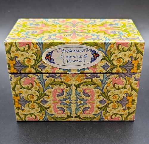 Recipe card box - box, w/