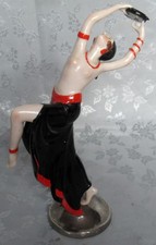 MARVELLOUS ANTIQUE ART DECO SPANISH LADY DANCER HALF DOLL