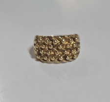 9ct Yellow Gold 4 Row Keeper