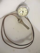 Vintage Brass Pressure/altitude Gauge Cambridge Dial Thermometer instrument co