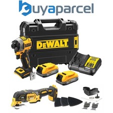 Dewalt DCF850E2T 18v XR Brushless Powerstack Impact Driver + DCS355N Multi Tool