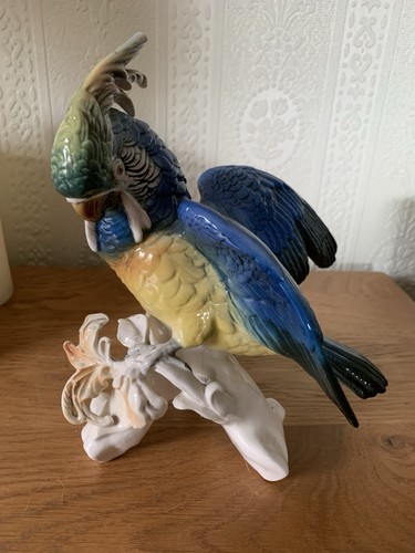 Porcelain parrot karl ens - karl,