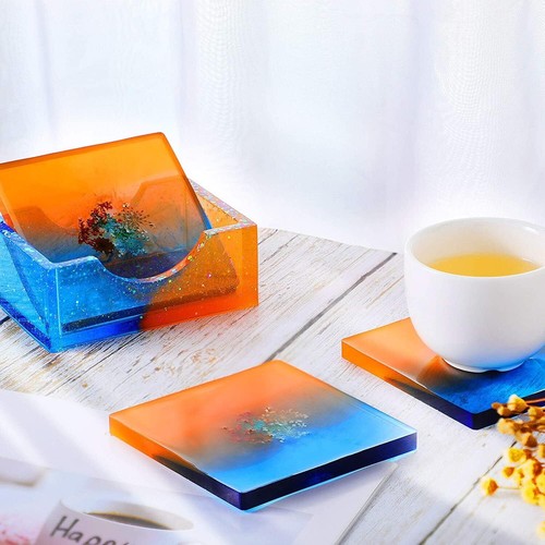 3pcs resin coaster mold - 3pcs, set