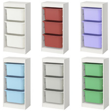 IKEA TROFAST Storage Combination with Boxes 46x30x94 cm Kids Toy Organiser Unit