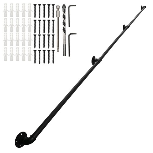 Industrial pipe stair handrail - stair,