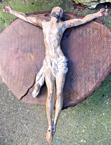Crucifix antique french - crucifix,