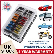 12-Way Blade Fuse Box Block & Auto Marine FuseBox Holder 12V 32V Bus Bar Car Kit