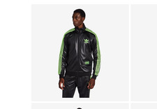 ADIDAS ORIGINALS CHILE 62 OG TRACKTOP BLACK/GREEN  BNWT  SIZE L  RARE LAST ONE