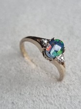 Vintage 925 Silver Real Opal
