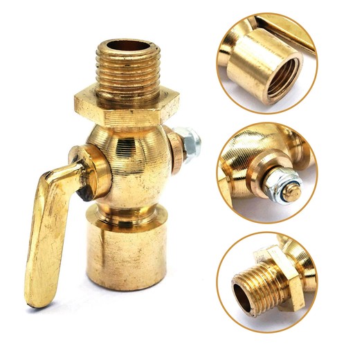 Brass fuel tap bsp - brass, 1/4"
