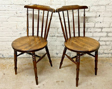Pair of Antique Elm & Beech