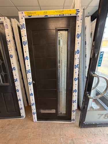 New composite front door - composite, black