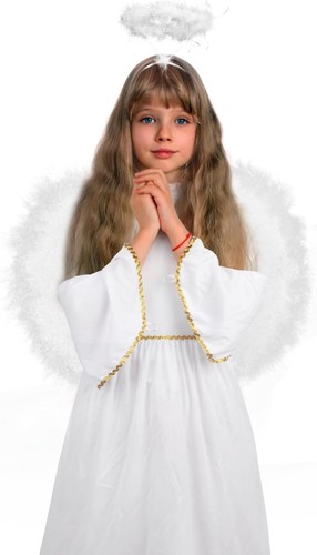 Kids angel costume - kids, white