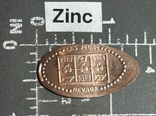 Slot Machine Three Cherries Jackpot Las Vegas Nevada NV Elongated Pressed Penny