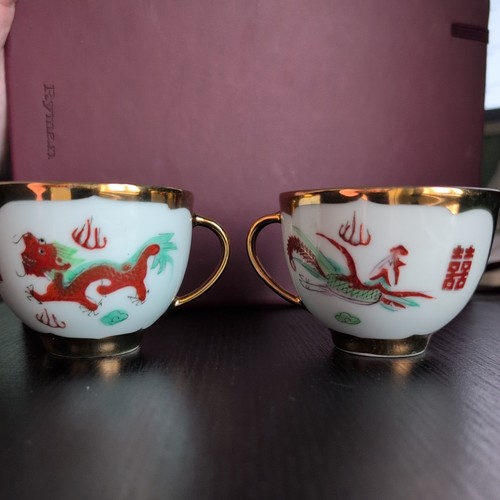 Vintage jingdezhen tea cups - vintage,