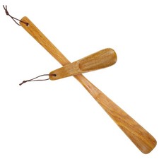 2Pcs Shoe Horns Wooden Shoehorns Long and Short Handle Lazy Shoe Horns
