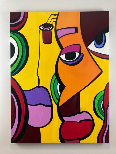 Large original artwork acrylic - large,