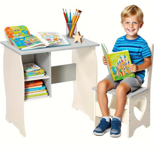 Kids desk and - and, wooden