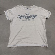 Replay Mens Cream T-Shirt