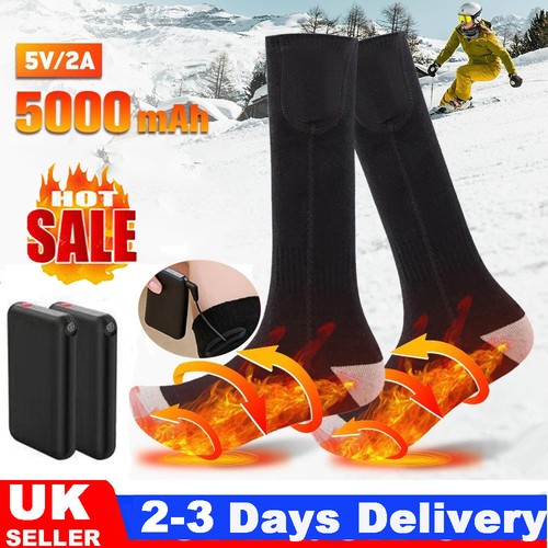 Winter electric heated socks - winter,