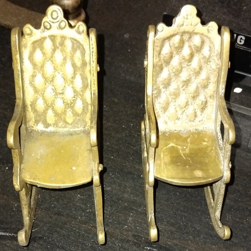 Solid brass rocking chair - solid,