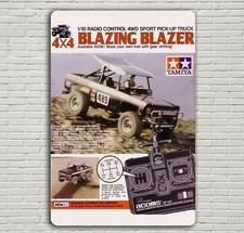 Metal Poster Vintage Rc Car Wall Deco Tin Sign Plaque Tamiya Blazing Blazer