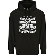 Bricklayer Whats Your Superpower Builder Bricky Mens 80% Cotton Hoodie