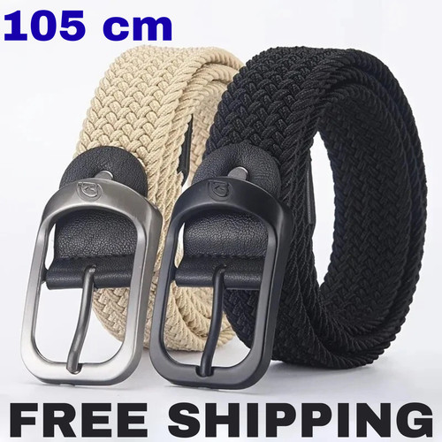 Woven elastic belt casual - elastic,