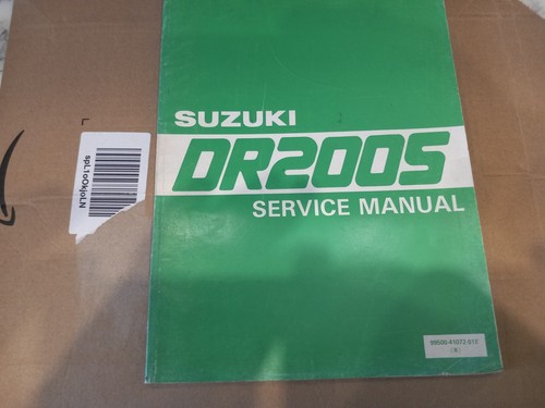 Suzuki dr200s factory workshop - factory,