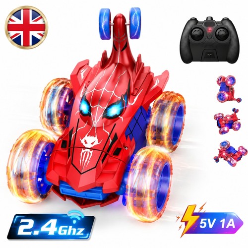 Spiderman stunt car remote - spiderman,
