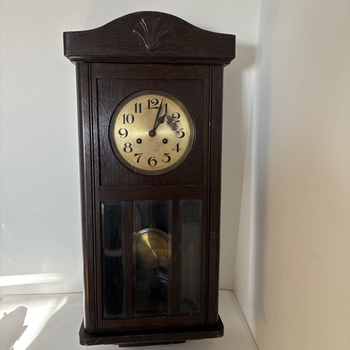 Antique 1920s german oak box - antique, c.1920s