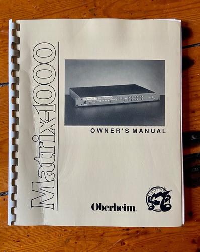 Oberheim matrix 1000 - oberheim,