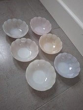 Vintage Arcopal Scalloped Dish