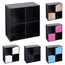 4 6 9 Cube Wooden Bookcase Shelving Display Shelves Storage Unit Wood Shelf Door