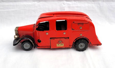 Vintage Pressed Steel Clockwork Tri-ang Minic Toys 62M Fire Engine