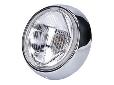 Puch Monza / M50 Sport 48.8cc Headlight Round 85mm/ 109mm Chromed