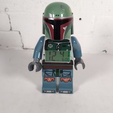 Lego Star Wars Boba Fett 9" Figure Alarm Clock Working