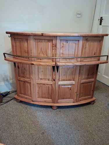 Indoor wooden homemade bar - wooden,