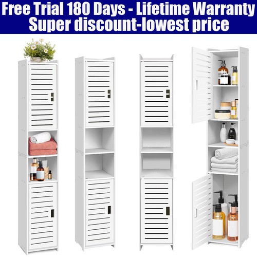 Tall bathroom cabinet storage - bathroom,