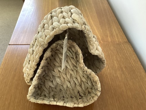 Heart shaped hand woven basket - hand,
