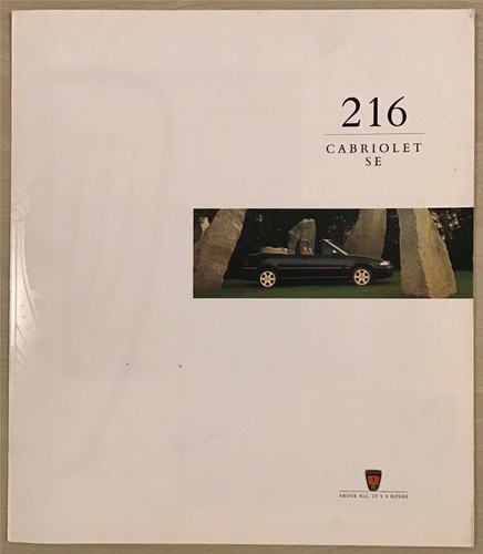 Rover 216 cabriolet car - 216, se