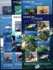 UA 6 S/S - MNH - MIX - SEA TURTLES - DOLPHINS - WHALES - 2020